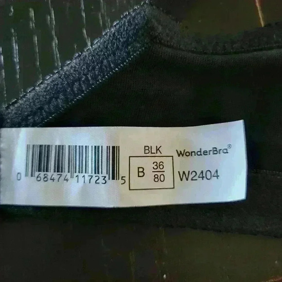 Playtex Black Satin Lace Size 36B  Comfort Straps - Picture 4 of 6